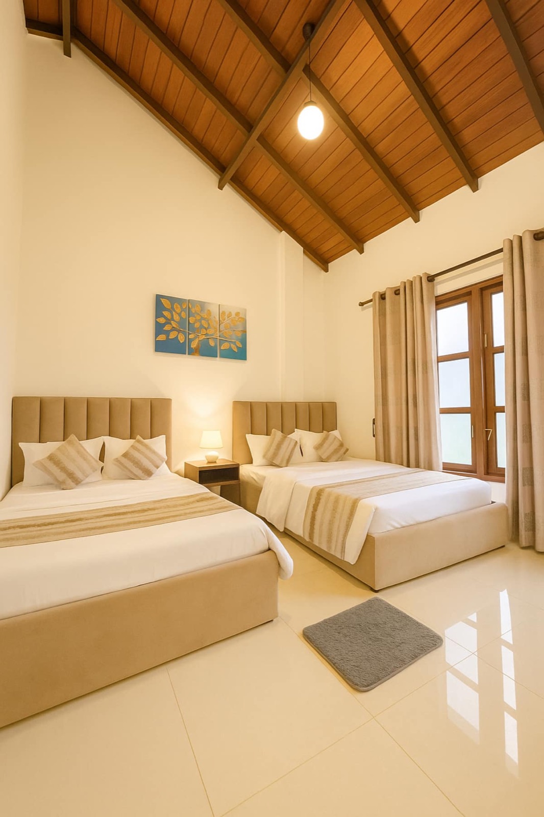 Bedroom 2 with two king beds
